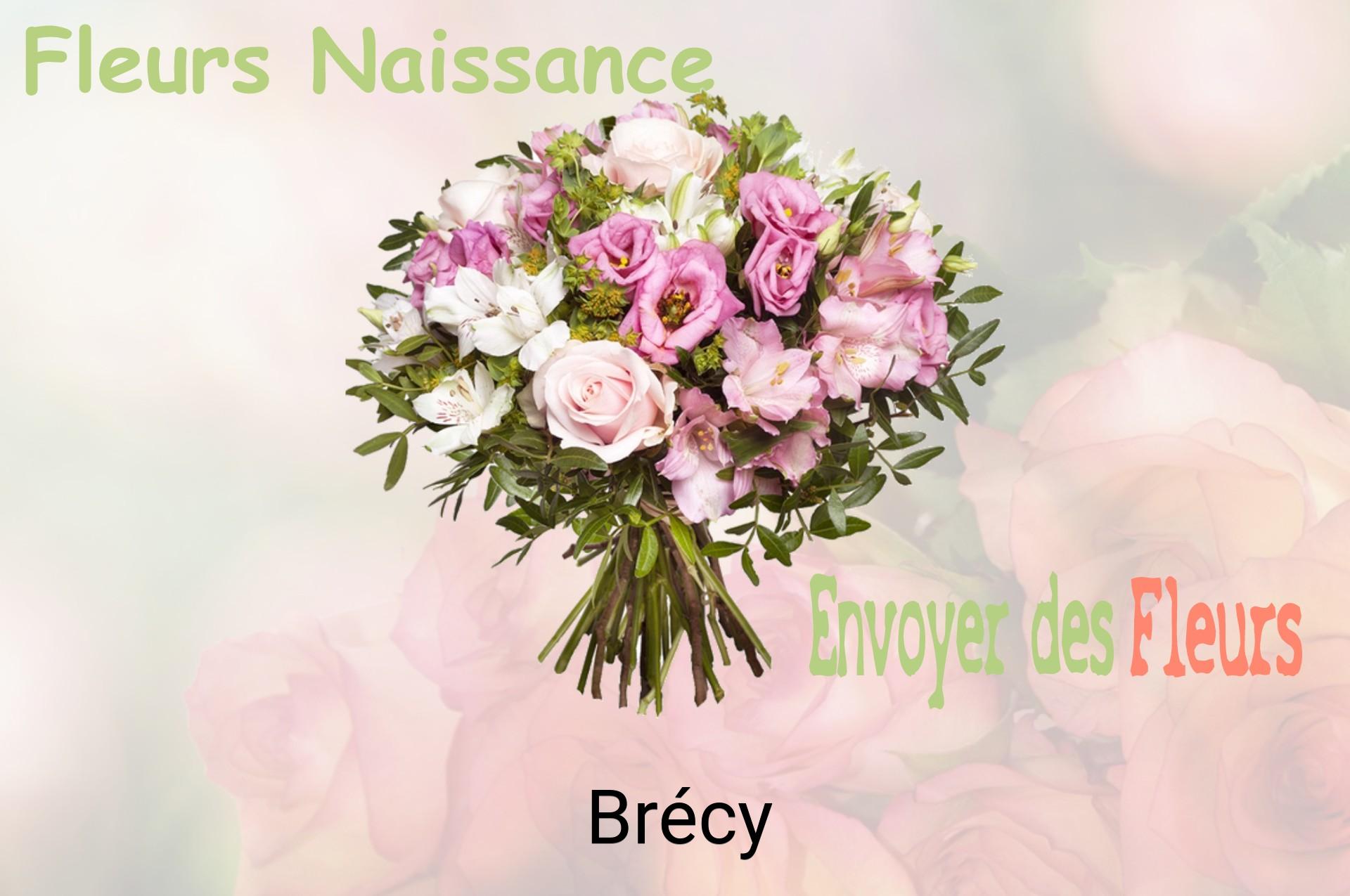 Bouquet de fleurs de naissance livré à Brécy